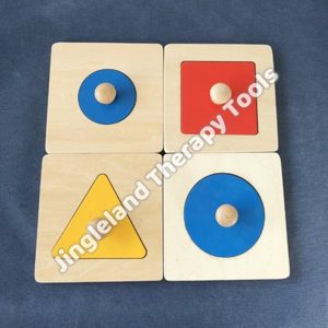 Premium Wooden Geometric Puzzles (4 in a set)